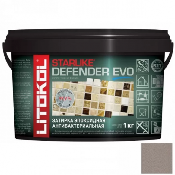 Litokol Starlike Defender Evo Эпоксидная затирка 1-15 мм, 1 кг. Litokol Starlike Defender Evo Эпоксидная затирка 1-15 мм, 1 кг.