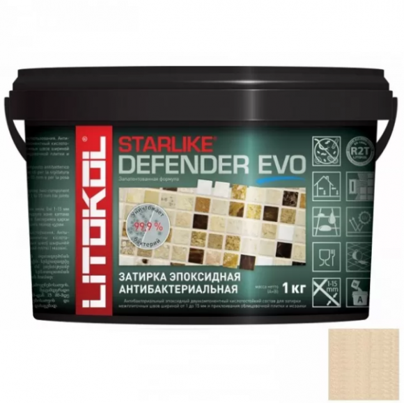 Litokol Starlike Defender Evo Эпоксидная затирка 1-15 мм, 1 кг. Litokol Starlike Defender Evo Эпоксидная затирка 1-15 мм, 1 кг.