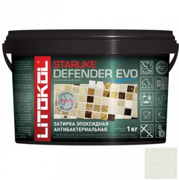Litokol Starlike Defender Evo Эпоксидная затирка 1-15 мм, 1 кг. Litokol Starlike Defender Evo Эпоксидная затирка 1-15 мм, 1 кг.