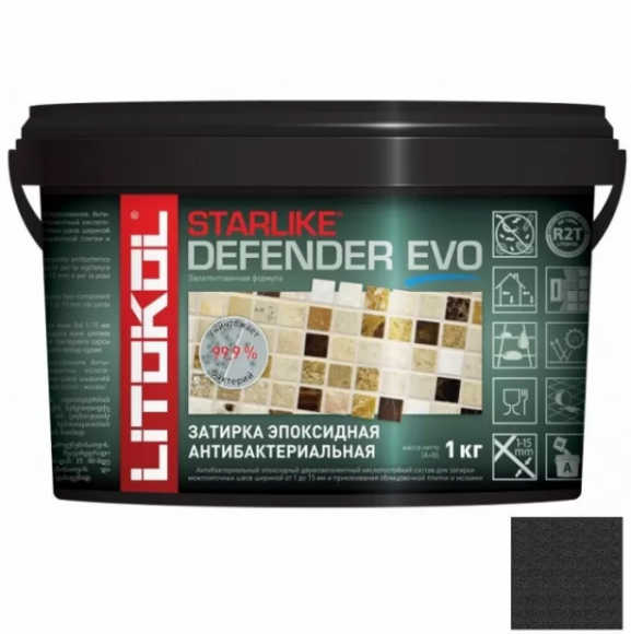 Litokol Starlike Defender Evo Эпоксидная затирка 1-15 мм, 1 кг. Litokol Starlike Defender Evo Эпоксидная затирка 1-15 мм, 1 кг.