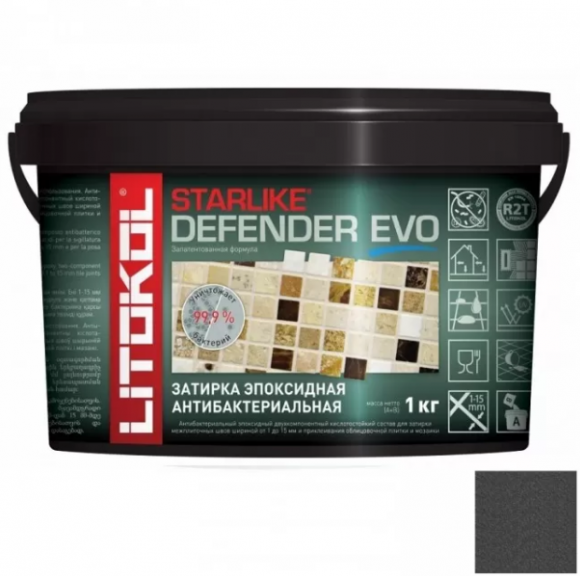 Litokol Starlike Defender Evo Эпоксидная затирка 1-15 мм, 1 кг. Litokol Starlike Defender Evo Эпоксидная затирка 1-15 мм, 1 кг.