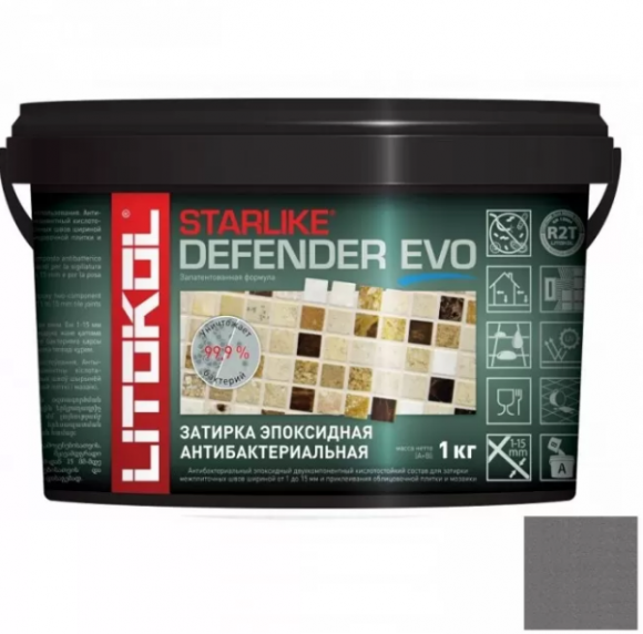 Litokol Starlike Defender Evo Эпоксидная затирка 1-15 мм, 1 кг. Litokol Starlike Defender Evo Эпоксидная затирка 1-15 мм, 1 кг.