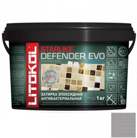 Litokol Starlike Defender Evo Эпоксидная затирка 1-15 мм, 1 кг. Litokol Starlike Defender Evo Эпоксидная затирка 1-15 мм, 1 кг.