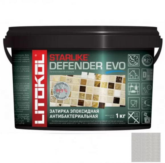 Litokol Starlike Defender Evo Эпоксидная затирка 1-15 мм, 1 кг. Litokol Starlike Defender Evo Эпоксидная затирка 1-15 мм, 1 кг.