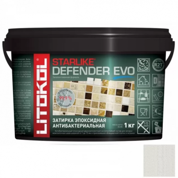 Litokol Starlike Defender Evo Эпоксидная затирка 1-15 мм, 1 кг. Litokol Starlike Defender Evo Эпоксидная затирка 1-15 мм, 1 кг.
