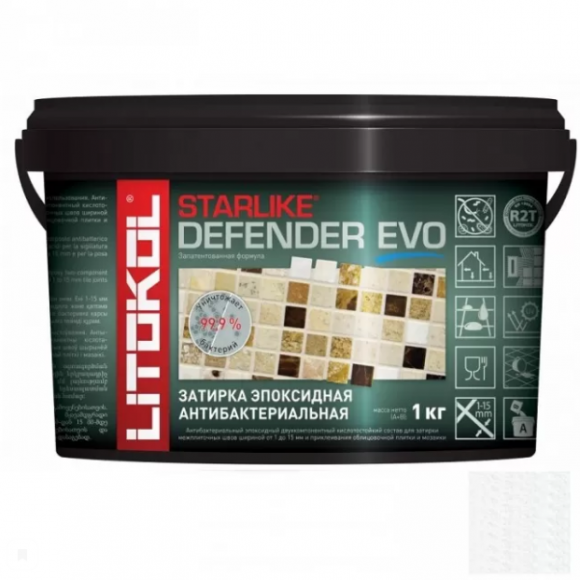 Litokol Starlike Defender Evo Эпоксидная затирка 1-15 мм, 1 кг. Litokol Starlike Defender Evo Эпоксидная затирка 1-15 мм, 1 кг.