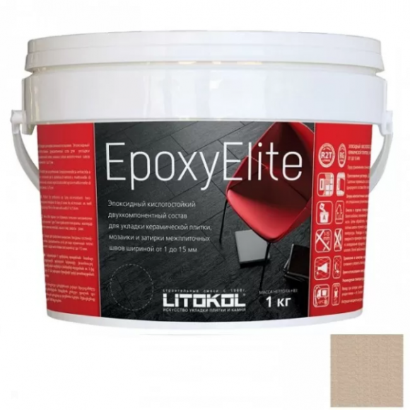 Litokol EpoxyElite Эпоксидная затирка и клей для плитки, 1 кг. Litokol EpoxyElite Эпоксидная затирка и клей для плитки, 1 кг.