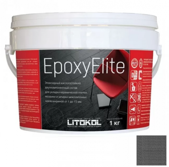 Litokol EpoxyElite Эпоксидная затирка и клей для плитки, 1 кг. Litokol EpoxyElite Эпоксидная затирка и клей для плитки, 1 кг.