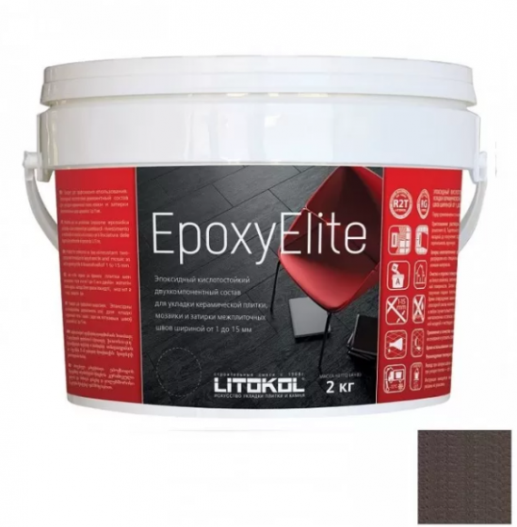 Litokol EpoxyElite Эпоксидная затирка и клей для плитки, 2 кг. Litokol EpoxyElite Эпоксидная затирка и клей для плитки, 2 кг.