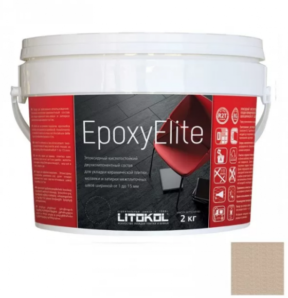 Litokol EpoxyElite Эпоксидная затирка и клей для плитки, 2 кг. Litokol EpoxyElite Эпоксидная затирка и клей для плитки, 2 кг.