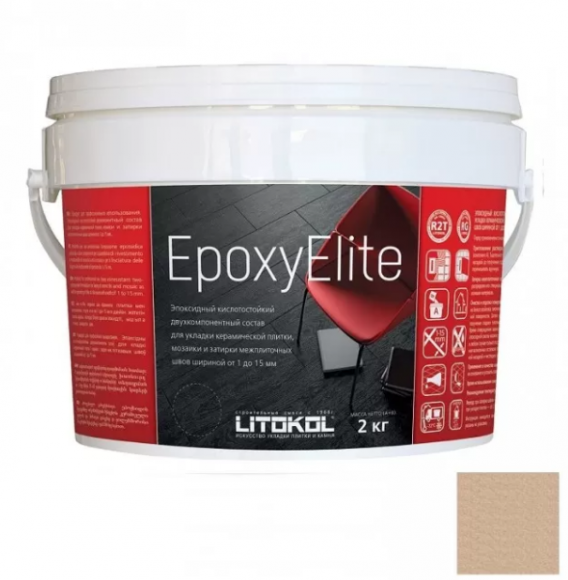 Litokol EpoxyElite Эпоксидная затирка и клей для плитки, 2 кг. Litokol EpoxyElite Эпоксидная затирка и клей для плитки, 2 кг.