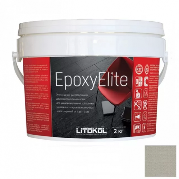Litokol EpoxyElite Эпоксидная затирка и клей для плитки, 2 кг. Litokol EpoxyElite Эпоксидная затирка и клей для плитки, 2 кг.