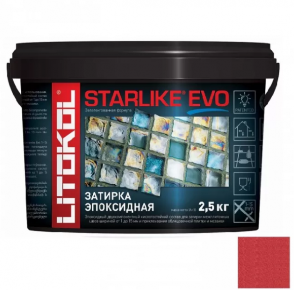 Litokol Starlike Evo Эпоксидная затирка 1-15 мм, 2,5 кг. Litokol Starlike Evo Эпоксидная затирка 1-15 мм, 2,5 кг.