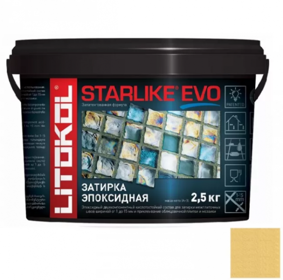 Litokol Starlike Evo Эпоксидная затирка 1-15 мм, 2,5 кг. Litokol Starlike Evo Эпоксидная затирка 1-15 мм, 2,5 кг.