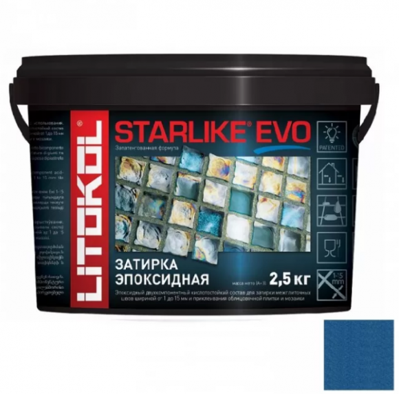 Litokol Starlike Evo Эпоксидная затирка 1-15 мм, 2,5 кг. Litokol Starlike Evo Эпоксидная затирка 1-15 мм, 2,5 кг.