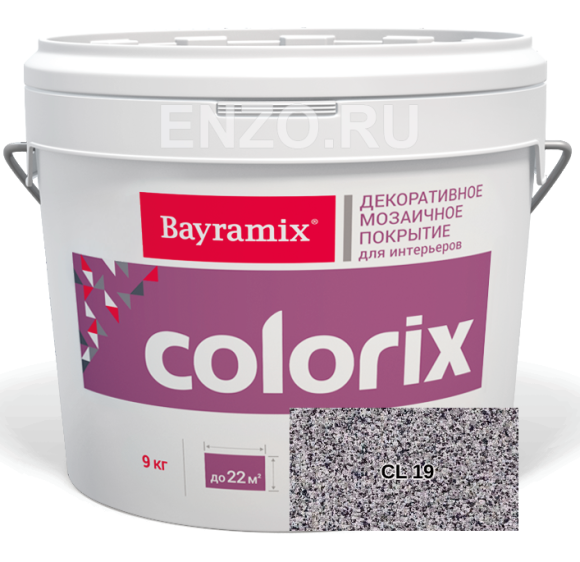 Bayramix Colorix Штукатурка декоративная Мозаичная, 9 кг.