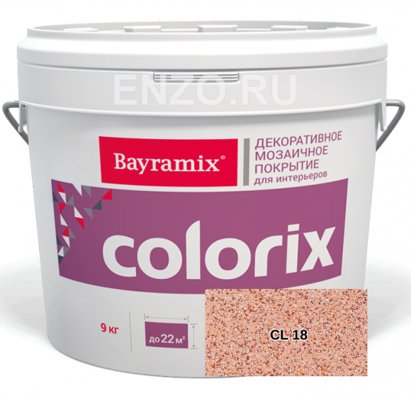 Bayramix Colorix Штукатурка декоративная Мозаичная, 9 кг.