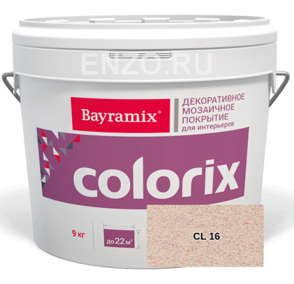 Bayramix Colorix Штукатурка декоративная Мозаичная, 9 кг.