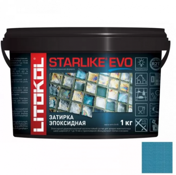 Litokol Starlike Evo Эпоксидная затирка 1-15 мм, 1 кг.