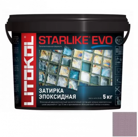 Litokol Starlike Evo Эпоксидная затирка 1-15 мм, 5 кг.