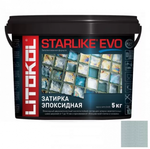 Litokol Starlike Evo Эпоксидная затирка 1-15 мм, 5 кг.