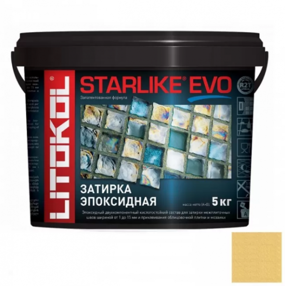 Litokol Starlike Evo Эпоксидная затирка 1-15 мм, 5 кг.