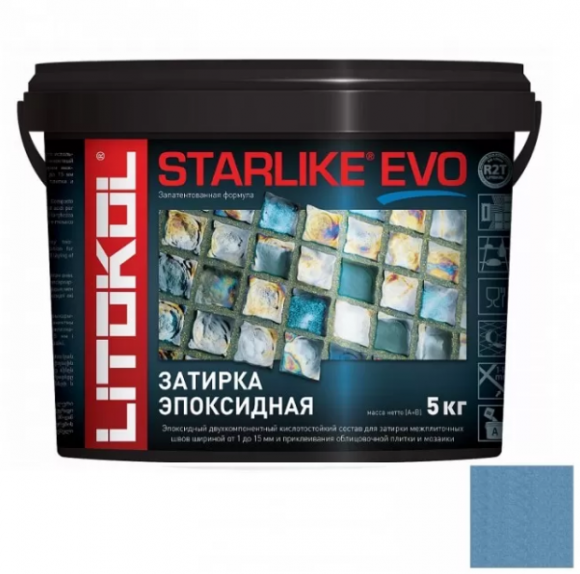 Litokol Starlike Evo Эпоксидная затирка 1-15 мм, 5 кг.