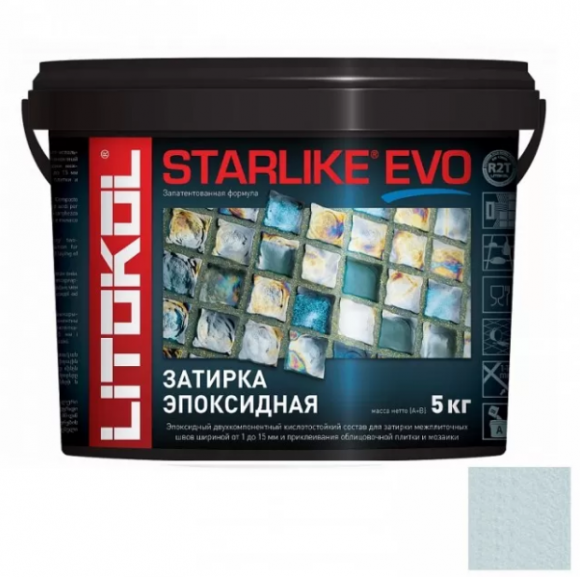 Litokol Starlike Evo Эпоксидная затирка 1-15 мм, 5 кг.