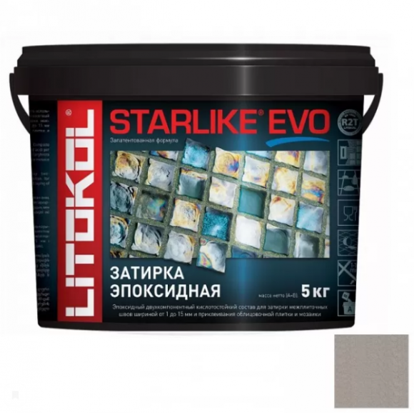Litokol Starlike Evo Эпоксидная затирка 1-15 мм, 5 кг.