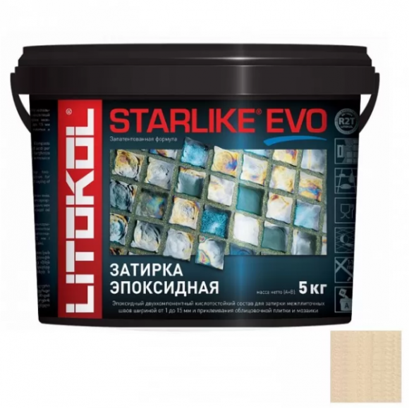Litokol Starlike Evo Эпоксидная затирка 1-15 мм, 5 кг.