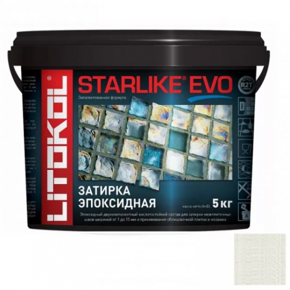 Litokol Starlike Evo Эпоксидная затирка 1-15 мм, 5 кг.