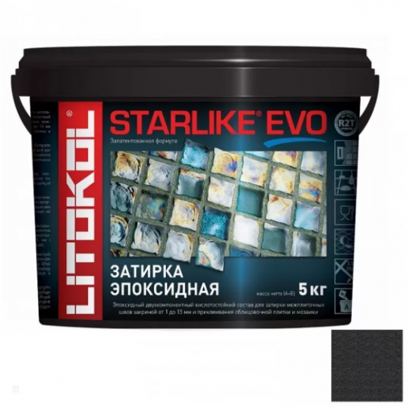 Litokol Starlike Evo Эпоксидная затирка 1-15 мм, 5 кг.