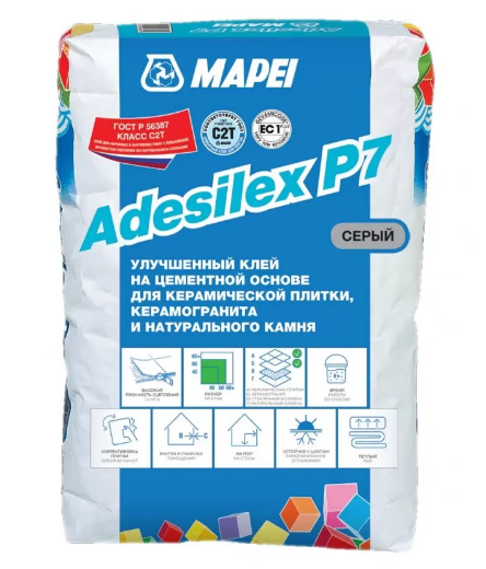 Mapei Adesilex P7 Клей цементный для плитки и камня, 25 кг. Mapei Adesilex P7 Клей цементный для плитки и камня, 25 кг.