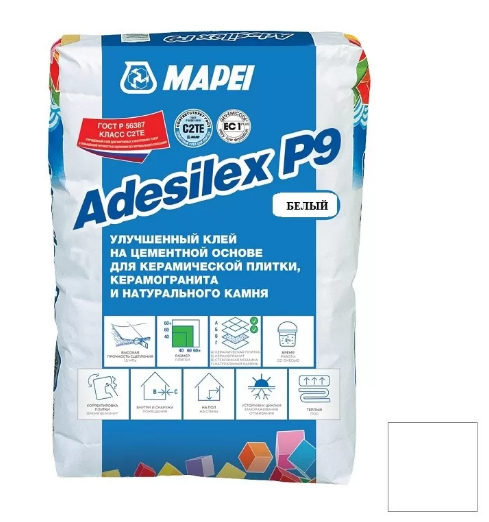Mapei Adesilex P9 Клей цементный для плитки, 25 кг.