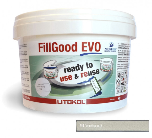 Litokol FillGood Evo Полиуретановая затирка для плитки 1-6 мм, 2 кг. Litokol FillGood Evo Полиуретановая затирка для плитки 1-6 мм, 2 кг.