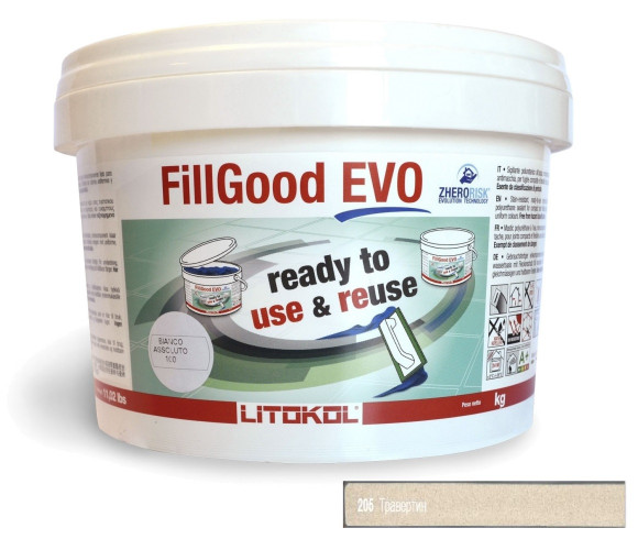 Litokol FillGood Evo Полиуретановая затирка для плитки 1-6 мм, 2 кг. Litokol FillGood Evo Полиуретановая затирка для плитки 1-6 мм, 2 кг.