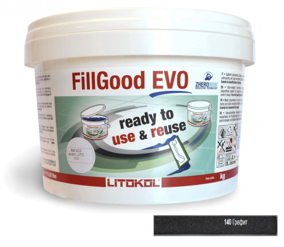 Litokol FillGood Evo Полиуретановая затирка для плитки 1-6 мм, 2 кг. Litokol FillGood Evo Полиуретановая затирка для плитки 1-6 мм, 2 кг.