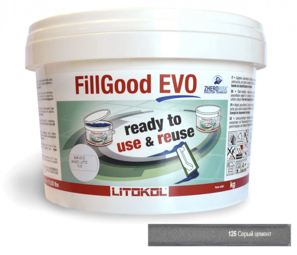 Litokol FillGood Evo Полиуретановая затирка для плитки 1-6 мм, 2 кг. Litokol FillGood Evo Полиуретановая затирка для плитки 1-6 мм, 2 кг.