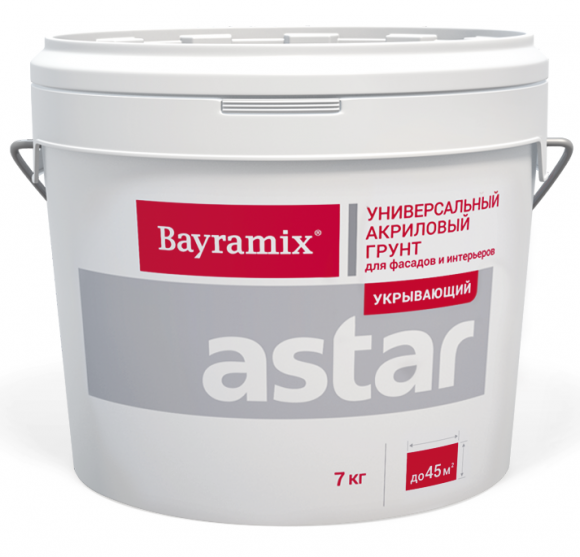 Bayramix Astar Грунт акриловый укрывающий, 7 кг.