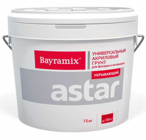 Bayramix Astar Грунт акриловый укрывающий, 15 кг.