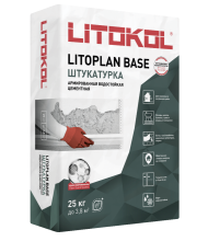 Litokol Litoplan Base Штукатурка цементная 5-40 мм, 25 кг.