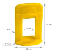 TLS-Profi Зажим для СВП 1 мм 100 шт. (TLSZA022022) TLS-Profi Зажим для СВП 1 мм 100 шт. (TLSZA022022)