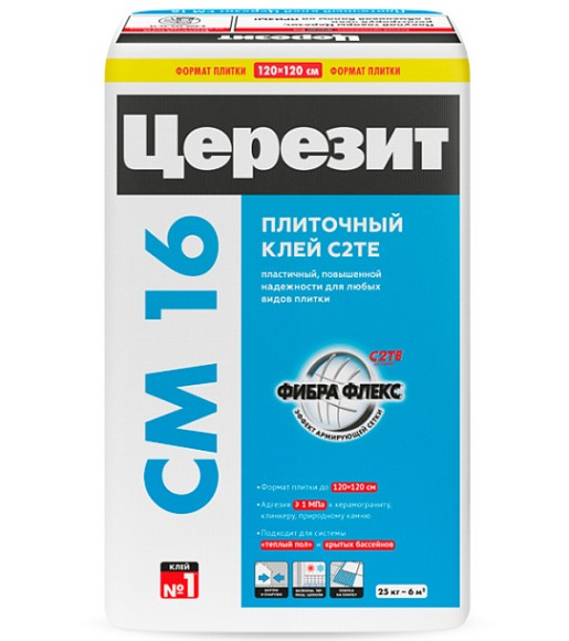 Ceresit CM 16 Клей для плитки Серый 25 кг. Ceresit CM 16 Клей для плитки Серый 25 кг.