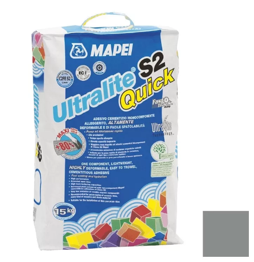 Mapei Ultralite S2 Quick Клей цементный для плитки и камня, 15 кг. Mapei Ultralite S2 Quick Клей цементный для плитки и камня, 15 кг.