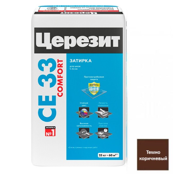 Ceresit CE 33 Цементная затирка для плитки 25 кг.