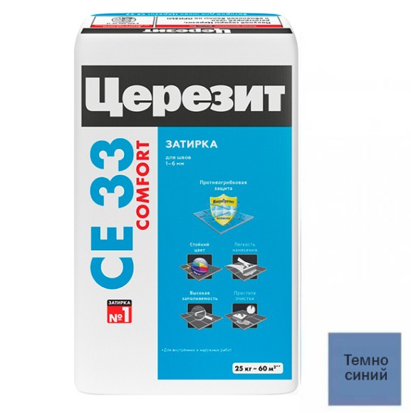 Ceresit CE 33 Цементная затирка для плитки 25 кг.