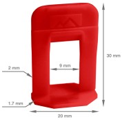 TLS-Profi Зажим для СВП 2 мм 500 шт. (TLSZA132022) TLS-Profi Зажим для СВП 2 мм 500 шт. (TLSZA132022)