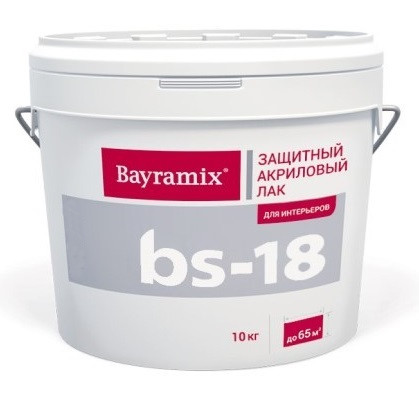 Bayramix BS-18 Лак акриловый защитный для интерьера, 10 кг.
