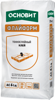 Основит Флайформ AC6 Lq Клей для укладки брусчатки и камня тонкослойный, 25 кг. Основит Флайформ AC6 Lq Клей для укладки брусчатки и камня тонкослойный, 25 кг.