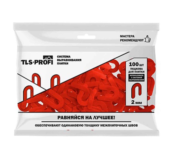 TLS-Profi Подкова для плитки 2 мм 100 шт. (TLSZA182022) TLS-Profi Подкова для плитки 2 мм 100 шт. (TLSZA182022)